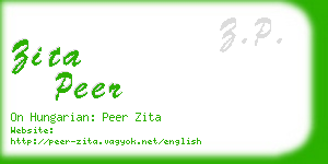 zita peer business card